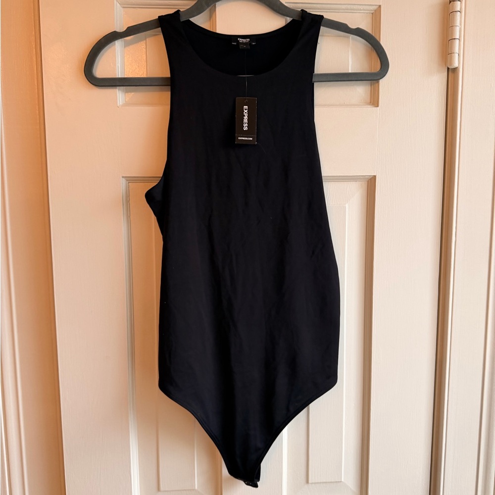 NWT Express Black Sleeveless Bodysuit